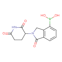 Chemical structure of [2-(2,6-dioxopiperidin-3-yl)-1-oxo-2,3-dihydro-1H-isoindol-4-yl]boronic acid - CSSB06446546607