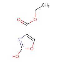 Chemical structure of ethyl 2-hydroxy-1,3-oxazole-4-carboxylate - CSSB00012000582