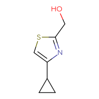 Chemical structure of (4-cyclopropyl-1,3-thiazol-2-yl)methanol - CSSB00000696692