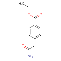 Chemical structure of ethyl 4-(carbamoylmethyl)benzoate - CSSB00010581191