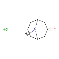 Chemical structure of 9-methyl-9-azabicyclo[3.3.1]nonan-3-one hydrochloride - CSSB14880534280