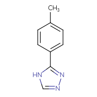 Chemical structure of 3-(4-methylphenyl)-4H-1,2,4-triazole - CSSB00000144127