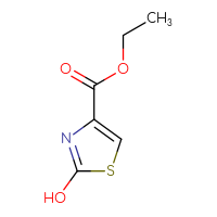 Chemical structure of ethyl 2-hydroxy-1,3-thiazole-4-carboxylate - CSSB00000697197