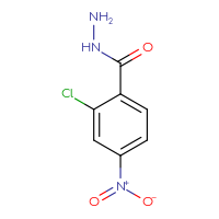 Chemical structure of 2-chloro-4-nitrobenzohydrazide - CSSB00000189811