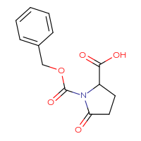 Chemical structure of 1-[(benzyloxy)carbonyl]-5-oxopyrrolidine-2-carboxylic acid - CSSB00009830252