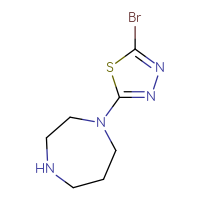 Chemical structure of 1-(5-bromo-1,3,4-thiadiazol-2-yl)-1,4-diazepane - CSSB00010281564