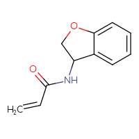 Chemical structure of N-(2,3-dihydro-1-benzofuran-3-yl)prop-2-enamide - CSSB00012037878