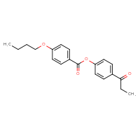 Chemical structure of 4-propanoylphenyl 4-butoxybenzoate - CSSB00104984897