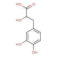 Chemical structure of 3-(3,4-dihydroxyphenyl)-2-hydroxypropanoic acid - CSSB00009908240