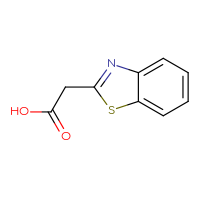 Chemical structure of 2-(1,3-benzothiazol-2-yl)acetic acid - CSSB00000185304