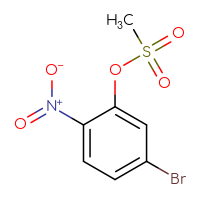 Chemical structure of 5-bromo-2-nitrophenyl methanesulfonate - CSSB00153552205