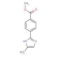 Chemical structure of methyl 4-(5-methyl-1H-imidazol-2-yl)benzoate - CSSB00052322170