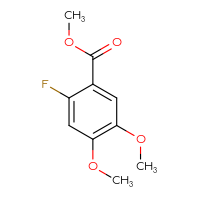 Chemical structure of methyl 2-fluoro-4,5-dimethoxybenzoate - CSSB00010164250