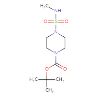 Chemical structure of tert-butyl 4-(methylsulfamoyl)piperazine-1-carboxylate - CSSB00103985457