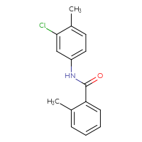 Chemical structure of N-(3-chloro-4-methylphenyl)-2-methylbenzamide - CSSB00046252098