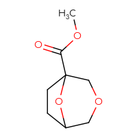 Chemical structure of methyl 3,8-dioxabicyclo[3.2.1]octane-1-carboxylate - CSSB09892370824