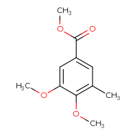 Chemical structure of methyl 3,4-dimethoxy-5-methylbenzoate - CSSB00051439433
