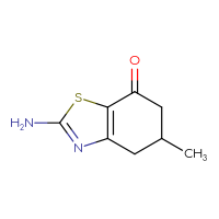 Chemical structure of 2-amino-5-methyl-4,5,6,7-tetrahydro-1,3-benzothiazol-7-one - CSSB00000065923