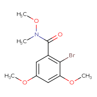 Chemical structure of 2-bromo-N,3,5-trimethoxy-N-methylbenzamide - CSSB21151590941