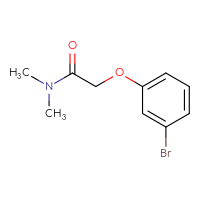 Chemical structure of 2-(3-bromophenoxy)-N,N-dimethylacetamide - CSSB00000150587