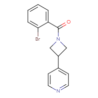 Chemical structure of 4-[1-(2-bromobenzoyl)azetidin-3-yl]pyridine - CSSB06453192971