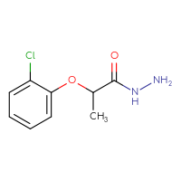 Chemical structure of 2-(2-chlorophenoxy)propanehydrazide - CSSB00011203441