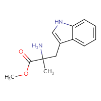 Chemical structure of methyl 2-amino-3-(1H-indol-3-yl)-2-methylpropanoate - CSSB00016998991