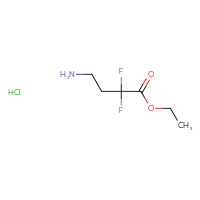 Chemical structure of ethyl 4-amino-2,2-difluorobutanoate hydrochloride - CSSB00103148912
