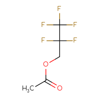 Chemical structure of 2,2,3,3,3-pentafluoropropyl acetate - CSSB00000055119