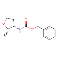 Chemical structure of benzyl N-[(2S,3S)-2-methyloxolan-3-yl]carbamate - CSSB02429718467