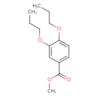 Chemical structure of methyl 3,4-dipropoxybenzoate - CSSB00103786245