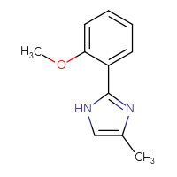 Chemical structure of 2-(2-methoxyphenyl)-4-methyl-1H-imidazole - CSSB00012064262