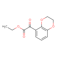 Chemical structure of ethyl 2-(2,3-dihydro-1,4-benzodioxin-5-yl)-2-oxoacetate - CSSB00017841532