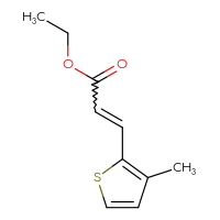 Chemical structure of ethyl 3-(3-methylthiophen-2-yl)prop-2-enoate - CSSB00011212572