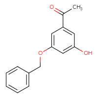 Chemical structure of 1-[3-(benzyloxy)-5-hydroxyphenyl]ethan-1-one - CSSB00010145412