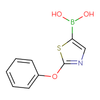 Chemical structure of (2-phenoxy-1,3-thiazol-5-yl)boronic acid - CSSB00046289784