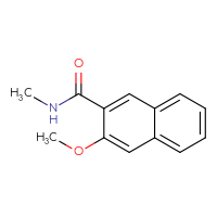 Chemical structure of 3-methoxy-N-methylnaphthalene-2-carboxamide - CSSB00040997488