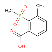 Chemical structure of 2-methanesulfonyl-3-methylbenzoic acid - CSSB00013207381
