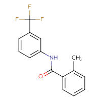 Chemical structure of 2-methyl-N-[3-(trifluoromethyl)phenyl]benzamide - CSSB00000100479