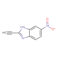 Chemical structure of 2-ethynyl-6-nitro-1H-1,3-benzodiazole - CSSB00102667684
