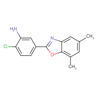 Chemical structure of 2-chloro-5-(5,7-dimethyl-1,3-benzoxazol-2-yl)aniline - CSSB00045309857