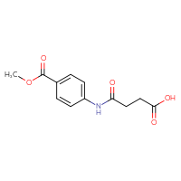 Chemical structure of 3-{[4-(methoxycarbonyl)phenyl]carbamoyl}propanoic acid - CSSB00000489365