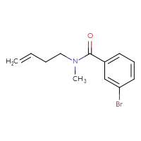 Chemical structure of 3-bromo-N-(but-3-en-1-yl)-N-methylbenzamide - CSSB00013902831