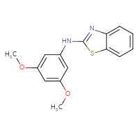 Chemical structure of N-(3,5-dimethoxyphenyl)-1,3-benzothiazol-2-amine - CSSB00020652195