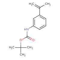 Chemical structure of tert-butyl N-[3-(prop-1-en-2-yl)phenyl]carbamate - CSSB00116966118