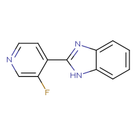 Chemical structure of 2-(3-fluoropyridin-4-yl)-1H-1,3-benzodiazole - CSSB00005919023