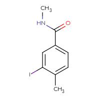 Chemical structure of 3-iodo-N,4-dimethylbenzamide - CSSB00000060401