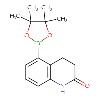 Chemical structure of 5-(4,4,5,5-tetramethyl-1,3,2-dioxaborolan-2-yl)-1,2,3,4-tetrahydroquinolin-2-one - CSSB00010713197