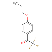Chemical structure of 2,2,2-trifluoro-1-(4-propoxyphenyl)ethan-1-one - CSSB00011782304