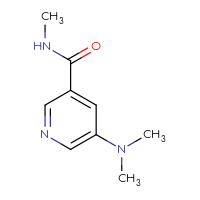 Chemical structure of 5-(dimethylamino)-N-methylpyridine-3-carboxamide - CSSB00941515423